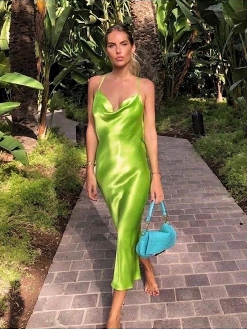 Rat and Boa Lima Dress size S Lime Green